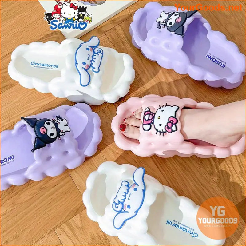 Sanrio Hello Kitty Summer Slippers Comfortable Cute AntiSlip - YourGoods Online Shop