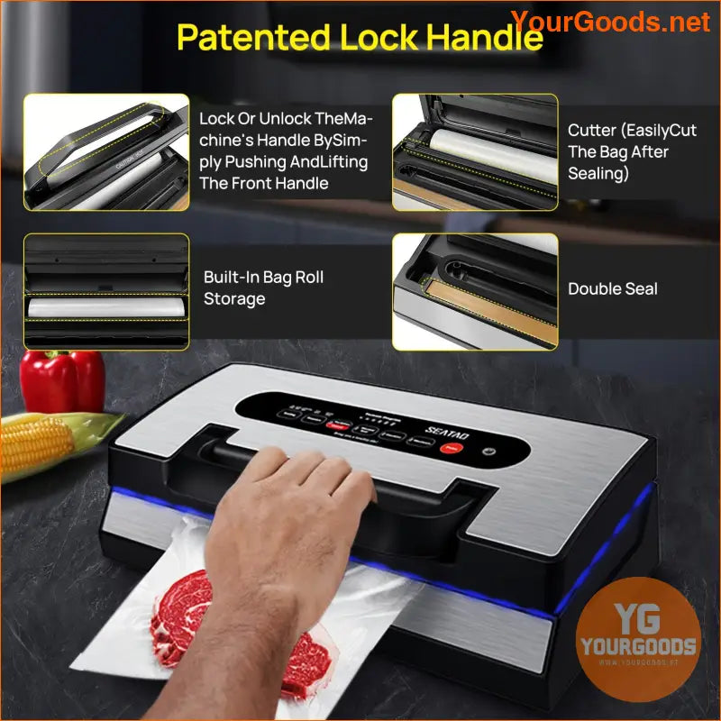 SEATAO VH5188 Commercial Vacuum Sealer Multifunction 90kPa Double Seal - YourGoods Online Shop