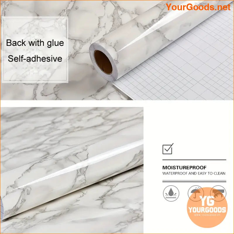 Self Adhesive Marble Pattern Waterproof Wall Table Stickers - YourGoods Online Shop