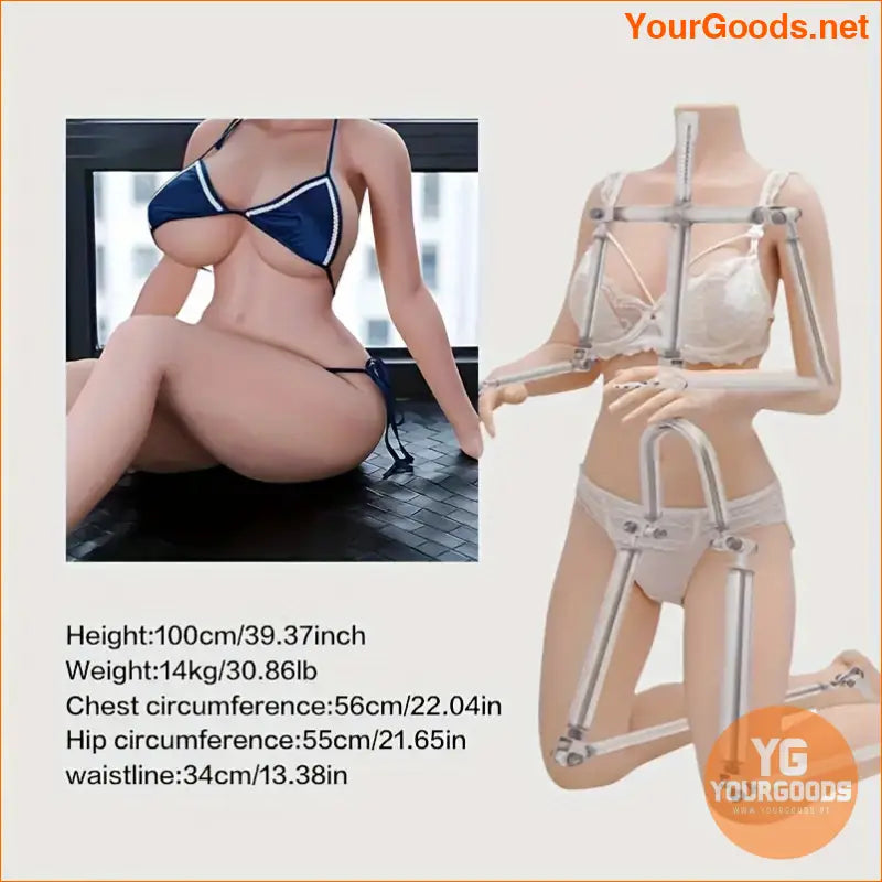 Simulated BlackHaired Male Masturbator Doll with Bendable Joints - YourGoods Online Shop