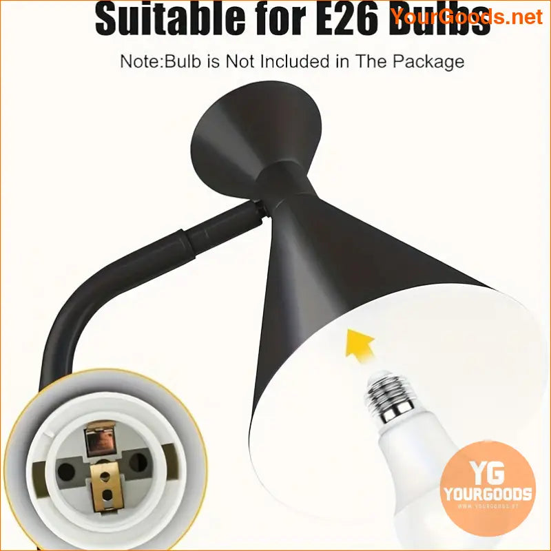 Sleek Adjustable Black Floor Lamp with Foot Switch - YourGoods Online Shop