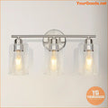 Sleek Brushed Nickel 3Light Adjustable Wall Sconce - YourGoods Online Shop