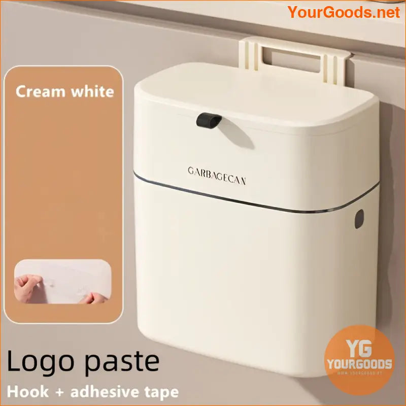 Sleek Wall Mounted High Capacity Trash - Space-Saving Garbage Can for Home Use - Perfect for Living - YourGoods Online Shop