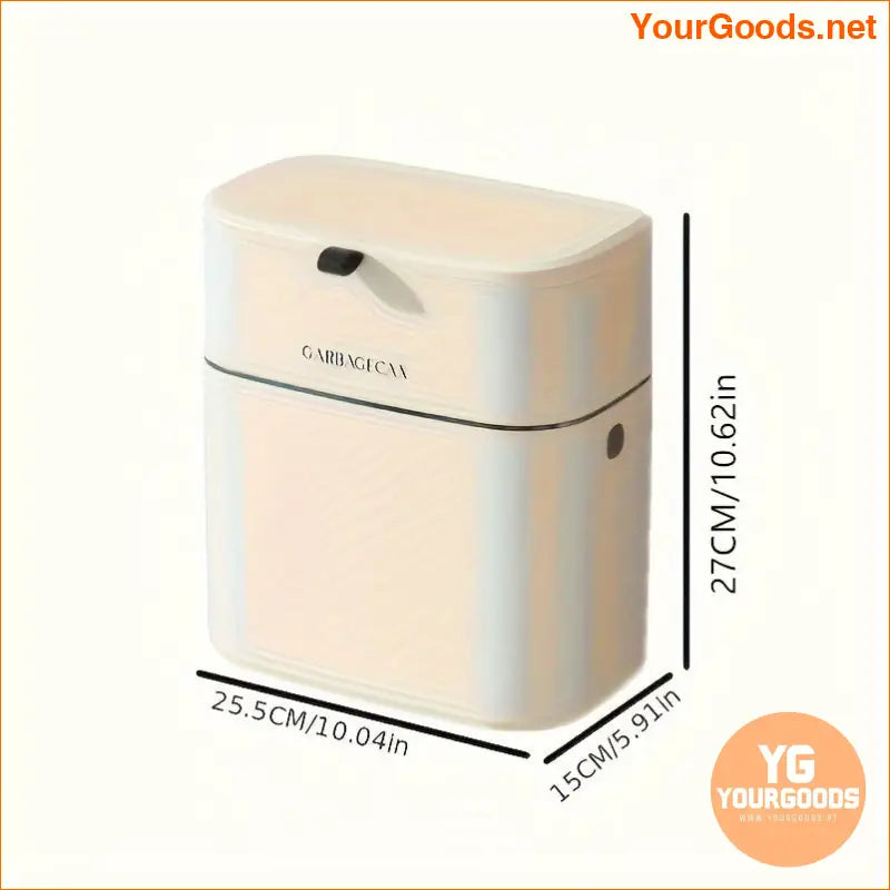 Sleek Wall Mounted High Capacity Trash - Space-Saving Garbage Can for Home Use - Perfect for Living - YourGoods Online Shop