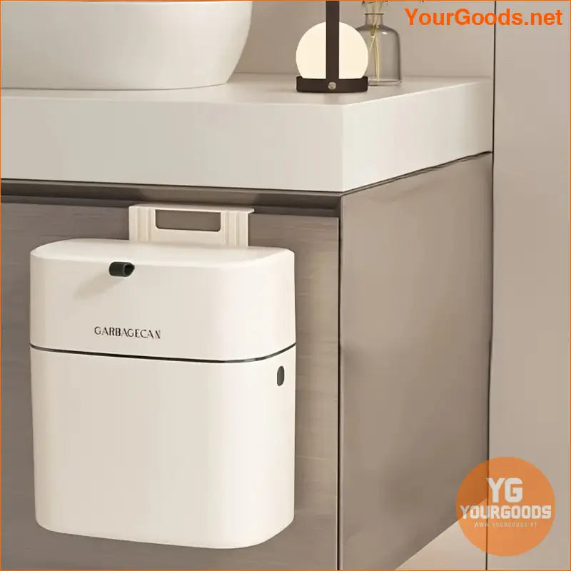 Sleek Wall Mounted High Capacity Trash - Space-Saving Garbage Can for Home Use - Perfect for Living - YourGoods Online Shop