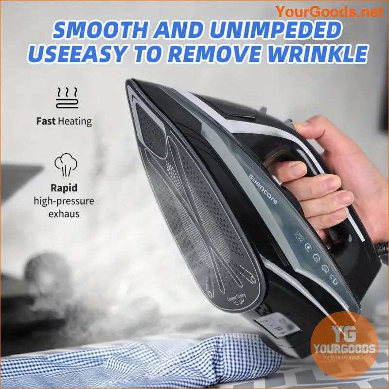 Smart Ceramic Non Stick Steam Iron Safe Auto Off - YourGoods Online Shop