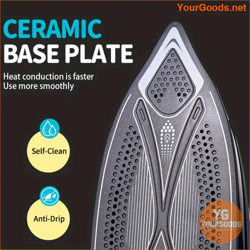 Smart Ceramic Non Stick Steam Iron Safe Auto Off - YourGoods Online Shop