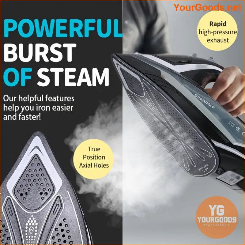 Smart Ceramic Non Stick Steam Iron Safe Auto Off - YourGoods Online Shop