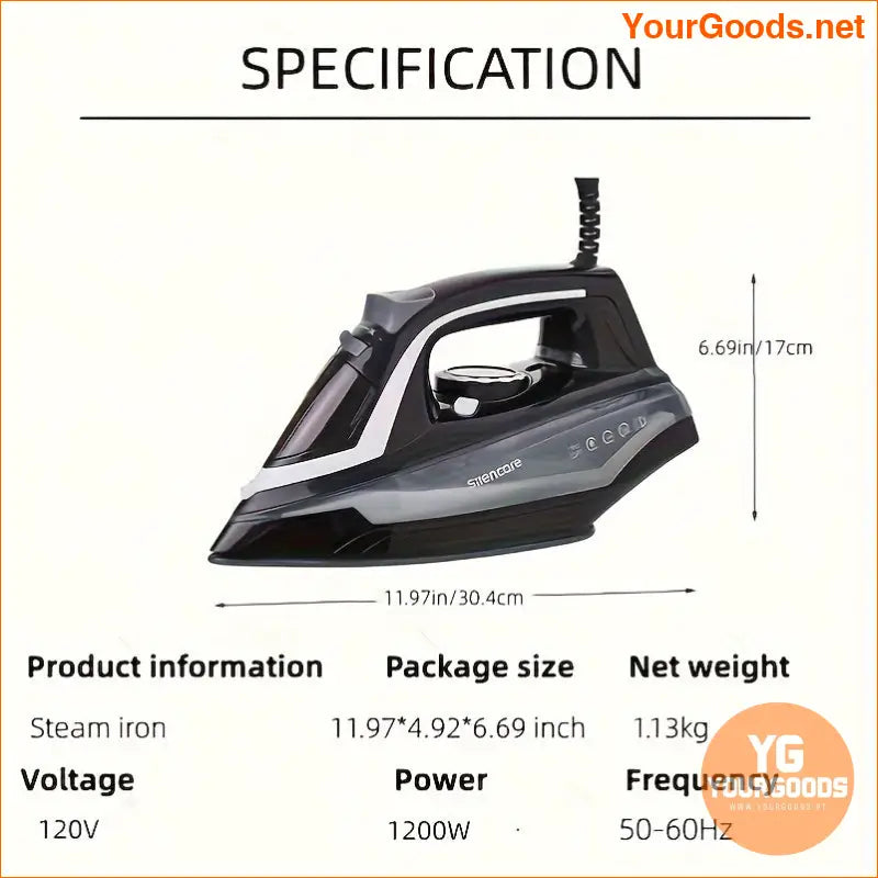 Smart Ceramic Non Stick Steam Iron Safe Auto Off - YourGoods Online Shop