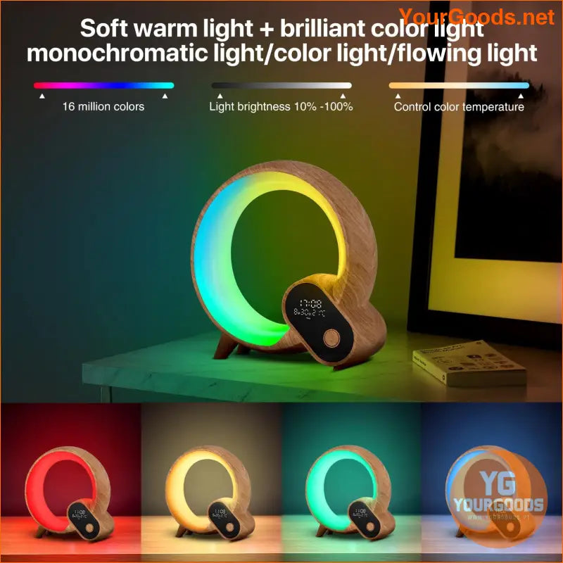 Smart Color Changing WakeUp Alarm Clock with Speakers - YourGoods Online Shop