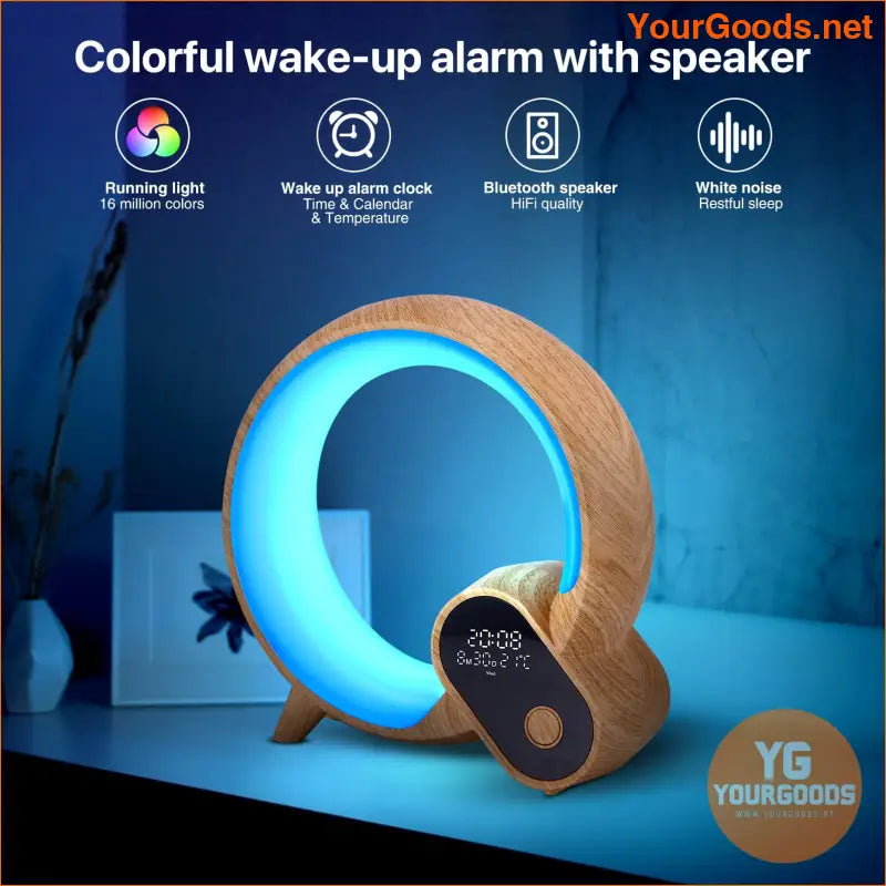 Smart Color Changing WakeUp Alarm Clock with Speakers - YourGoods Online Shop