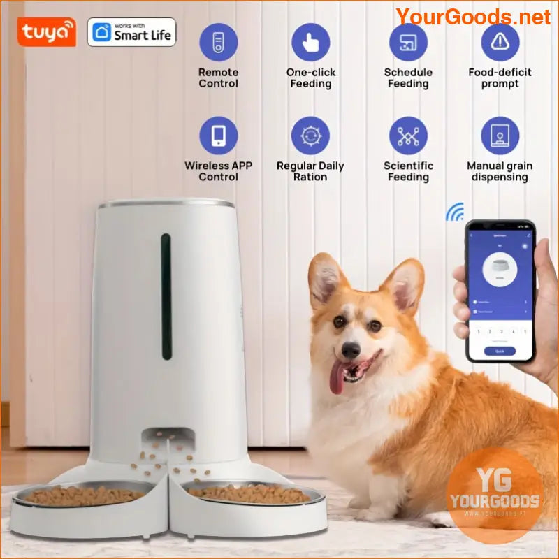 Smart Feeder Pro 4L WiFi Automatic Pet Feeder with Remote Control - YourGoods Online Shop