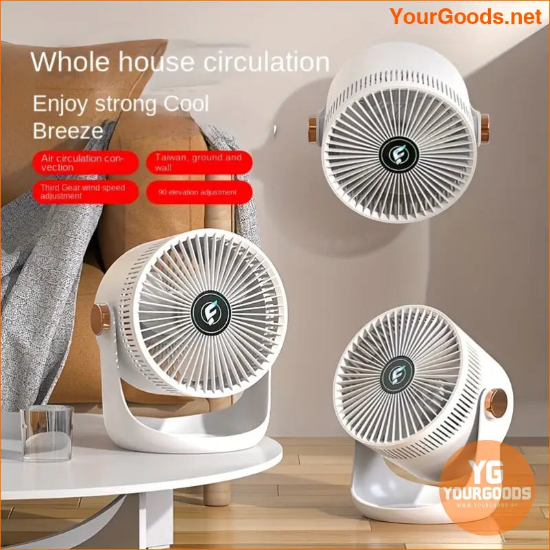 Smart Home DualPurpose Electric Fan Wall Desk - YourGoods Online Shop