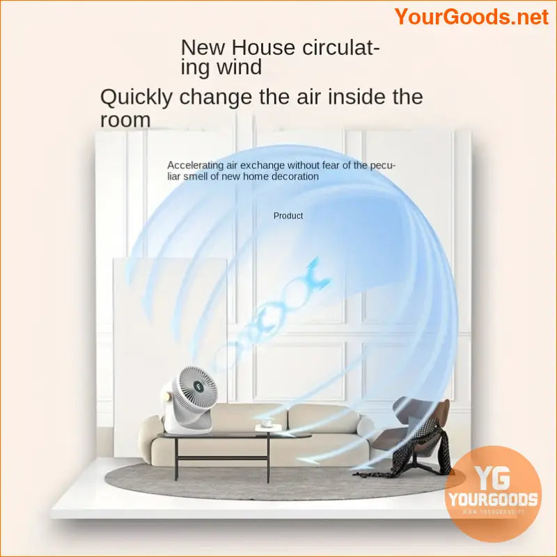 Smart Home DualPurpose Electric Fan Wall Desk - YourGoods Online Shop