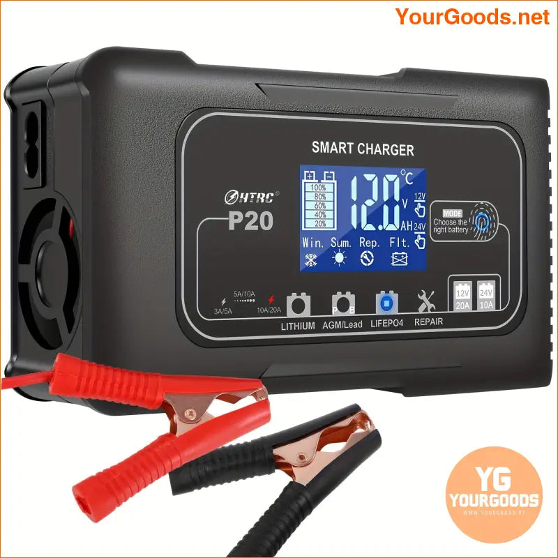 Smart Pro Battery Charger 1224V Lithium Lead Acid Multi Vehicle - YourGoods Online Shop