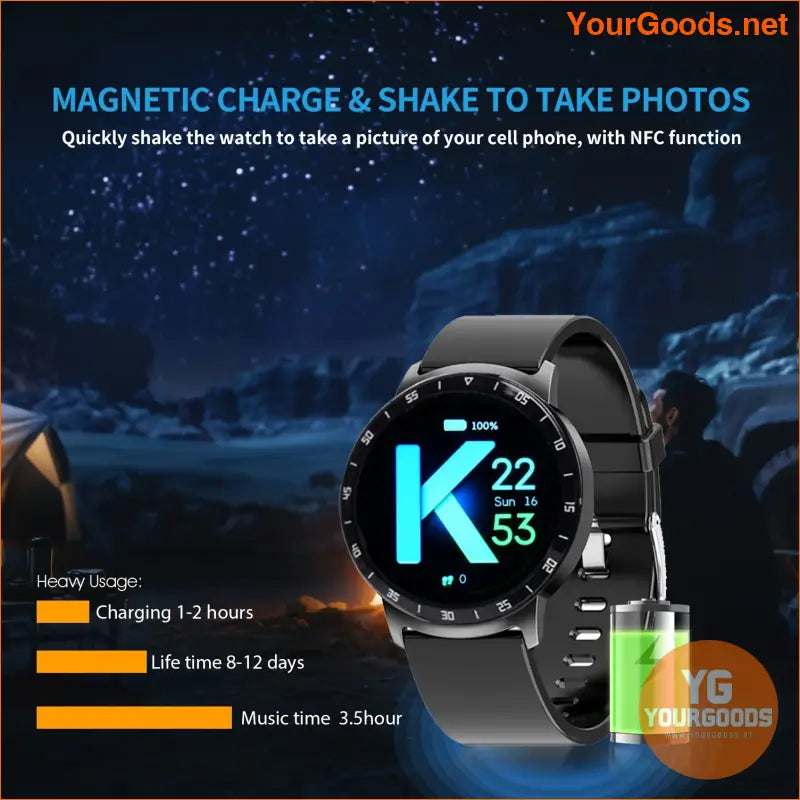 Smartwatch with Earbuds 139 IPS Long Standby - YourGoods Online Shop