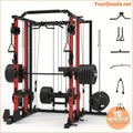 Smith Machine with Dual Pulley LAT System 2200lbs - YourGoods Online Shop