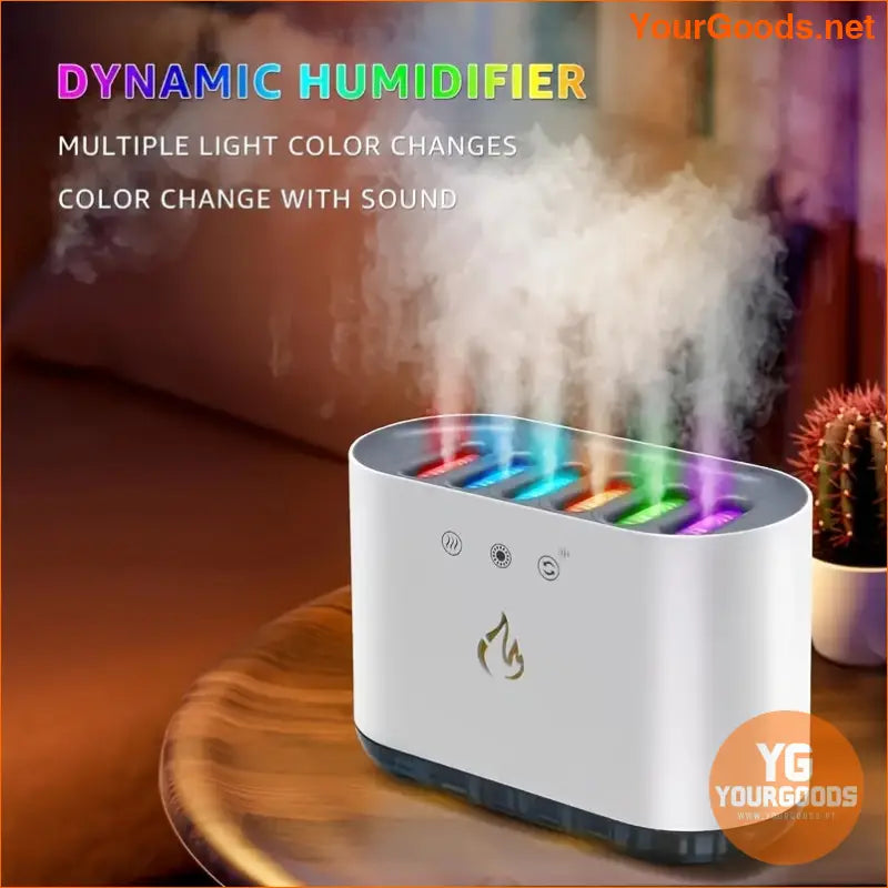 SoundReactive 900ml LED Music Humidifier Home Office Decor - YourGoods Online Shop