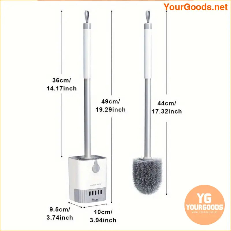 Space Saving Wall Mounted Toilet Brush Set - YourGoods Online Shop