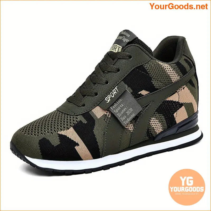 Spring and Autumn New Canvas Camouflage Height Increasing Insole Sneaker Leisure Tourist Shoes plus Size Women's Shoes Camouflage Series - YourGoods Online Shop