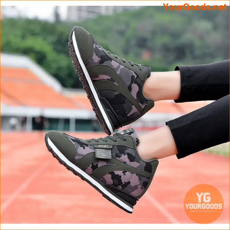 Spring and Autumn New Canvas Camouflage Height Increasing Insole Sneaker Leisure Tourist Shoes plus Size Women's Shoes Camouflage Series - YourGoods Online Shop