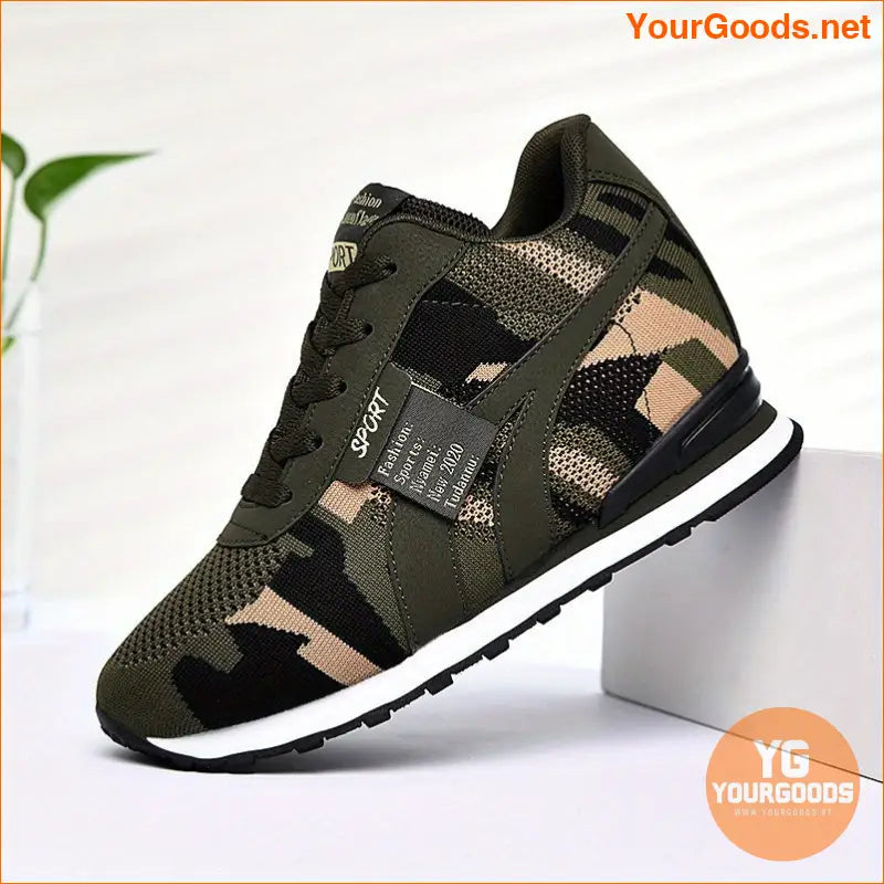 Spring and Autumn New Canvas Camouflage Height Increasing Insole Sneaker Leisure Tourist Shoes plus Size Women's Shoes Camouflage Series - YourGoods Online Shop