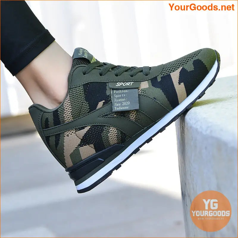 Spring and Autumn New Canvas Camouflage Height Increasing Insole Sneaker Leisure Tourist Shoes plus Size Women's Shoes Camouflage Series - YourGoods Online Shop