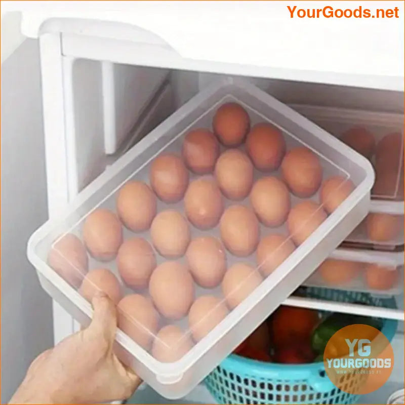 Stackable 24 Egg Crisper with Lid BPA Free Storage - YourGoods Online Shop