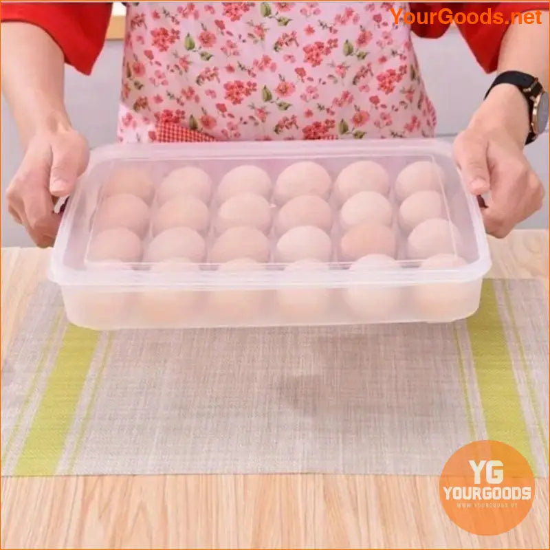 Stackable 24 Egg Crisper with Lid BPA Free Storage - YourGoods Online Shop