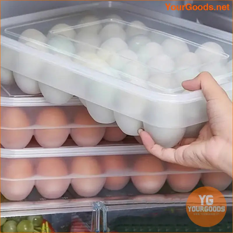 Stackable 24 Egg Crisper with Lid BPA Free Storage - YourGoods Online Shop