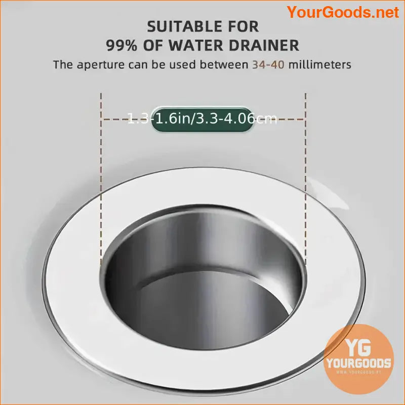 Stainless Steel Anti Odor PopUp Sink Drain Stopper - YourGoods Online Shop