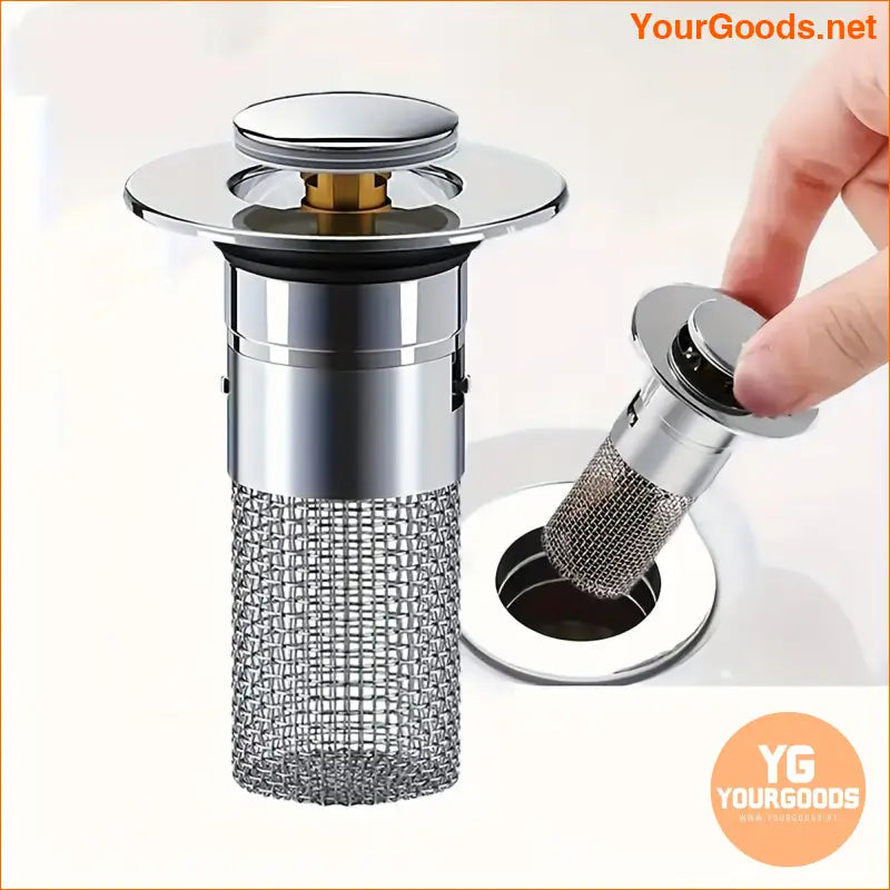 Stainless Steel Anti Odor PopUp Sink Drain Stopper - YourGoods Online Shop