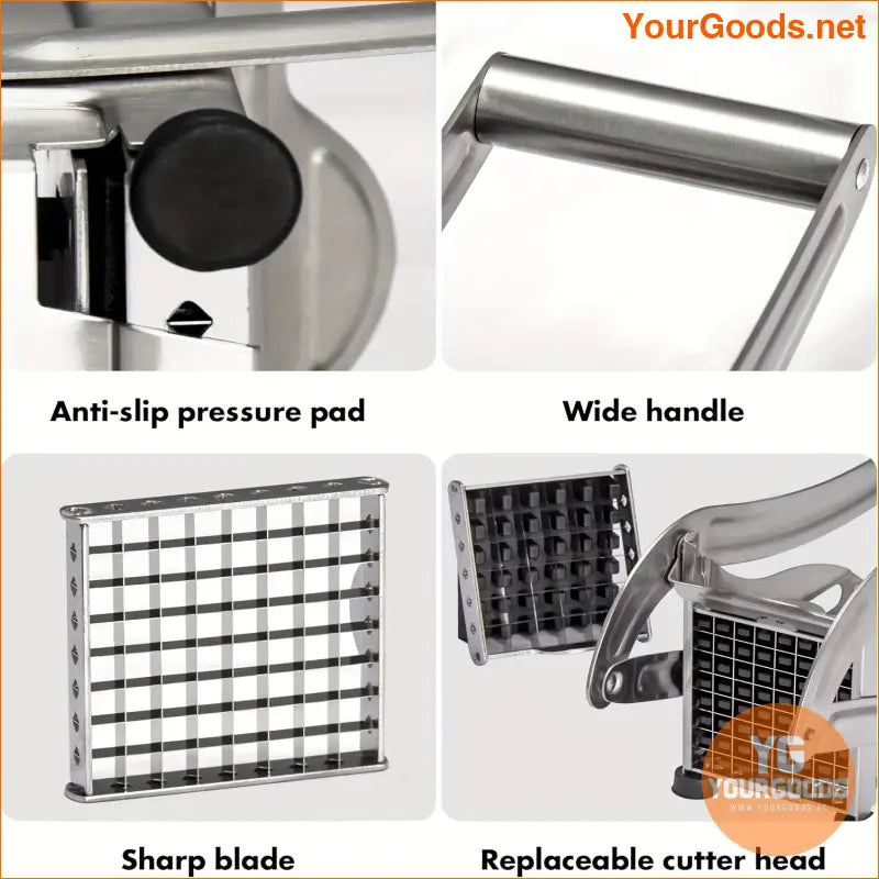 Stainless Steel Multifunctional Cutter for Fruits and Vegetables - YourGoods Online Shop