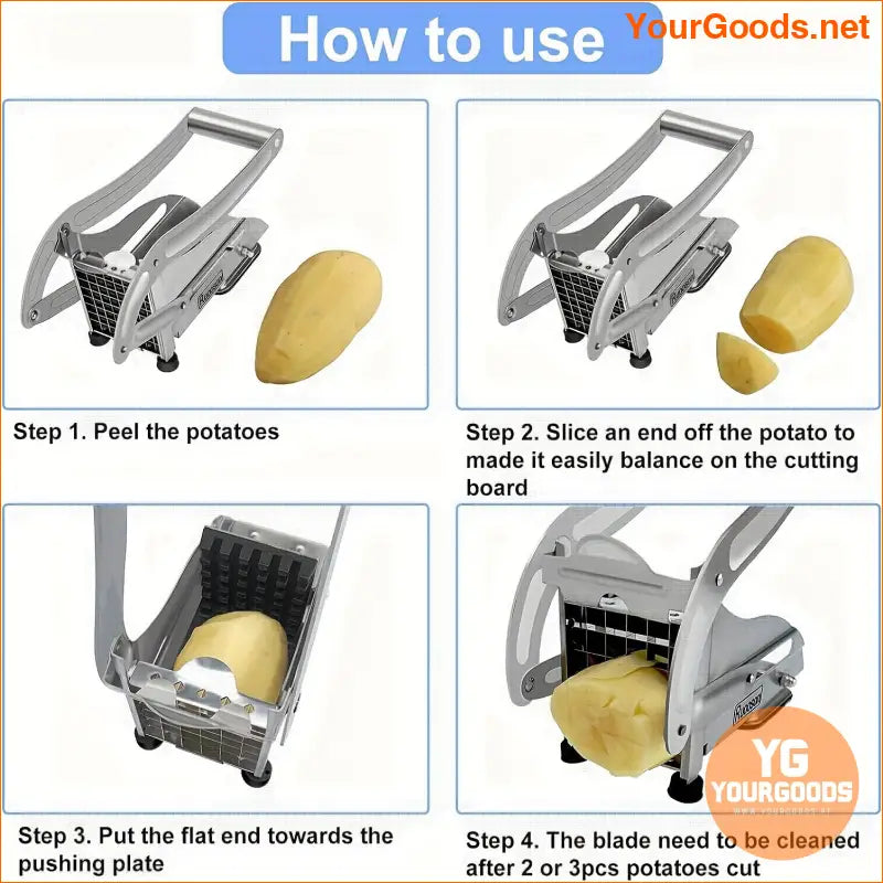 Stainless Steel Multifunctional Cutter for Fruits and Vegetables - YourGoods Online Shop