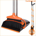 Stand-Up Broom & Dustpan Set for Indoor/Outdoor Cleaning - YourGoods Online Shop