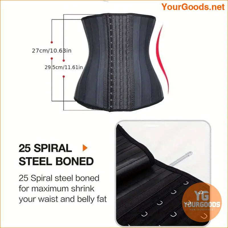 SteelBoned Latex Waist Trainer Slimming Corset Belt - YourGoods Online Shop