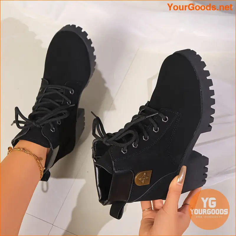 Stylish AllSeason Womens LaceUp Ankle Boots - YourGoods Online Shop