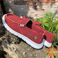 Stylish Daisy Embroidered Denim Loafers Comfy Trendy Durable - YourGoods Online Shop