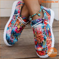 Stylish Lightweight Floral Canvas Sneakers Breathable Comfortable Easy SlipOn - YourGoods Online Shop