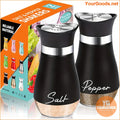 Stylish Refillable Glass Salt Pepper Shakers 4 Oz - YourGoods Online Shop