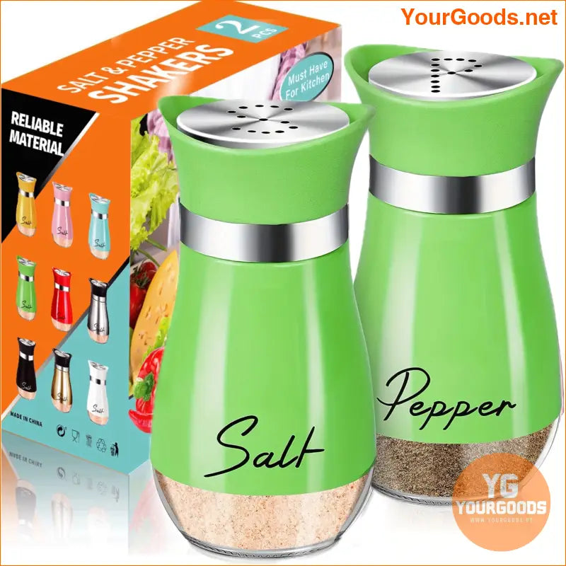 Stylish Refillable Glass Salt Pepper Shakers 4 Oz - YourGoods Online Shop