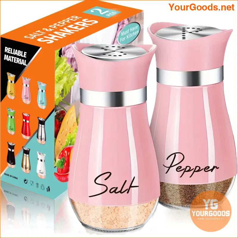 Stylish Refillable Glass Salt Pepper Shakers 4 Oz - YourGoods Online Shop