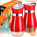 Stylish Refillable Glass Salt Pepper Shakers 4 Oz - YourGoods Online Shop