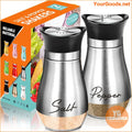 Stylish Refillable Glass Salt Pepper Shakers 4 Oz - YourGoods Online Shop