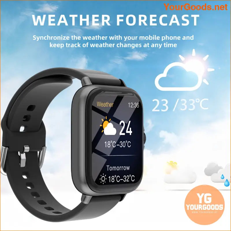 Stylish Waterproof 183 Smartwatch with Fitness Sleep Tracking - YourGoods Online Shop