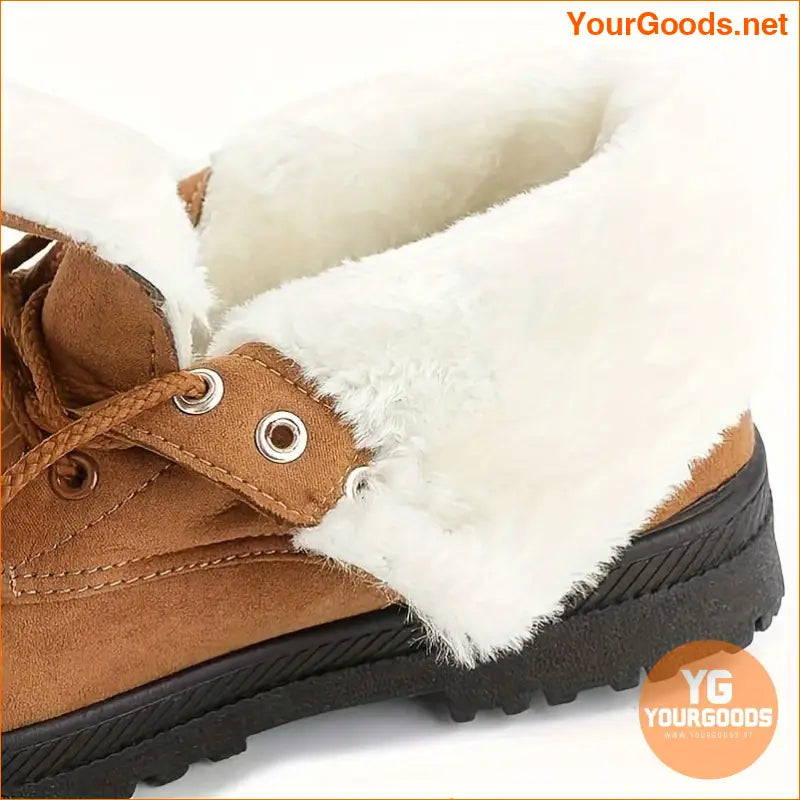 Stylish Womens Plush Lined Winter Ankle Boots - YourGoods Online Shop