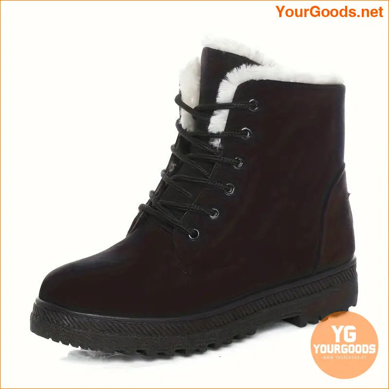 Stylish Womens Plush Lined Winter Ankle Boots - YourGoods Online Shop