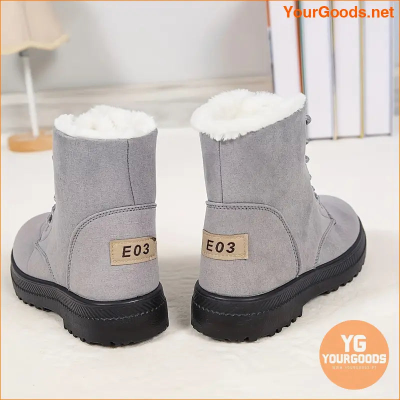 Stylish Womens Plush Lined Winter Ankle Boots - YourGoods Online Shop