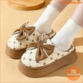 Sweet Style Womens Cartoon Bowknot Winter Slippers - YourGoods Online Shop