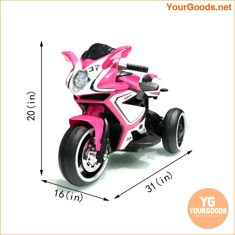 Tamco 6V Pink Ride On Motorcycle for Girls - YourGoods Online Shop